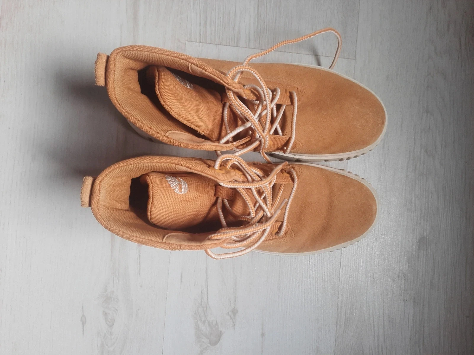 timberland femme 38 bottine  montante moutarde